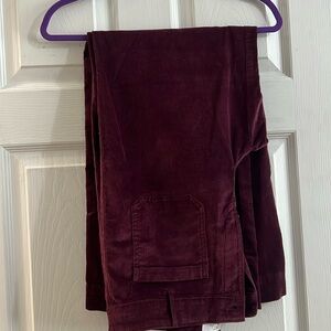 NWT LOFT burgundy wide leg, corduroy pant